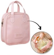 Kosmetyczka LIGHT TRAVEL 17x19 cm, różowa