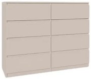Komoda BASIC 8 szuflad – Kaszmir | 120x97x40 cm