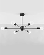 Żyrandol LANGO 6 czarny SOLLUX  LIGHTING