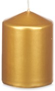 Świeca walec LUNAR złota, Ø 7 cm