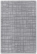Dywan nowoczesny Gallery 3D szary 80 cm x 120 cm