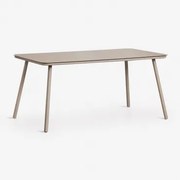 Prostokątny Stół Jadalniany 160x90 Cm Ze Szkła Arhiza Moka Brown - Sklum