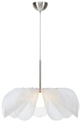 Biała lampa wisząca ze szklanym kloszem ø 75 cm Styrka – Markslöjd