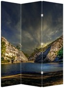 Parawan - Krajobraz z jeziorem (126x170 cm)