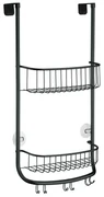 Czarny wiszący organizer łazienkowy iDesign Forma, 30x65 cm