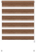 Brązowa roleta dzień i noc 57x150 cm Zebra Natur – Gardinia