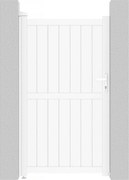 Brama aluminiowa "Lola" - 101.2 x 180.9 cm - Biała