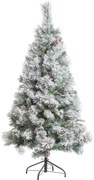 Sztuczna choinka z ośnieżonymi gałązkami, 150 cm