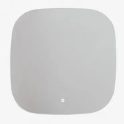 Lustro Ścienne Kwadratowe 75x75 Cm Do Łazienki Z Oświetleniem Led I Funkcją Przeciwmgielną Riben Normal - Sklum