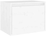 Biała drewniana ścienna szafka nocna T7-L23