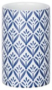 Niebieski ceramiczny kubek na szczoteczki do zębów Wenko Lorca