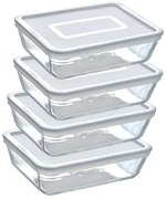 Zestaw szklanych pojemników Pyrex, 4 szt., 1,5 l