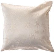 Świąteczna poszewka na poduszkę wodoodporna Płatki śniegu złoty, 40 x 40 cm