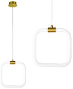 LAMPA SUFITOWA WISZĄCA LED LHJ057-CP1 ZŁOTA SZCZOTKOWANA