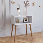 Drewniany stół boczny stolik nocny Singol M