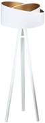 Lampa stojąca GEMSTONE biała/złota BPS KONCEPT