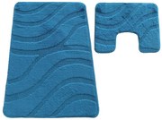 Turkusowy zestaw dywaników do łazienki Z5-T23