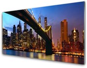 Obraz Akrylowy Most Miasto Woda