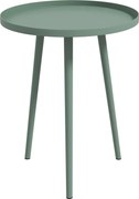 Outsunny Stolik pomocniczy, stolik kawowy, stół ogrodowy, stolik tarasowy do ogrodu, balkonu, ze stali, 40 x 40 x 50 cm, Zielony