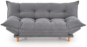 Sofa rozkładana z funkcją spania PILLOW szara HALMAR