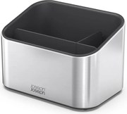 Metalowy stojak na akcesoria do mycia naczyń w kolorze srebra z połyskiem Surface – Joseph Joseph