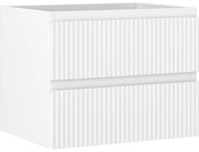 Mexen Rivel szafka łazienkowa podumywalkowa 60 cm, 2 szuflady, ryflowana , biała mat - 91A20-06047-2-BFF01