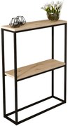 Konsola w stylu loft czarny + dąb artisan Z7-P32