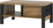 Stolik kawowy OLIN 1S 90x56 appenzeller fichte/czarny HELVETIA