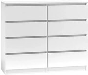 Biała komoda z szufladami - Syntia 120 cm