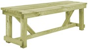 Zielona Drewniana Ławka Ogrodowa B0-Z53