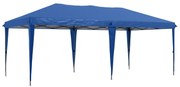 Outsunny Namiot ogrodowy Namiot na imprezy, składany, odporny na warunki atmosferyczne, 5,9 m x 2,95 m x 2, m, Niebieski