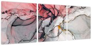 Obraz abstrakcji (z zegarem) (90x30 cm)