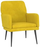 Żółty tapicerowany fotel welurowy Z1-E25