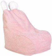 Różowe siedzisko dziecięce z pomponami F2-T49