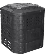 Plastikowy kompostownik ogrodowy, 860 l, czarny