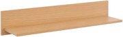 Minimalistyczna półka ścienna w kolorze buk H4-M56