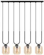 Wisząca lampa ze szklanymi kloszami beżowa M4-L41