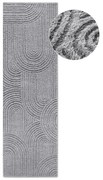 Szary chodnik 80x240 cm Chappe Light Grey – Elle Decoration