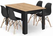 Komplet stół z 4 krzesłami W4-E63