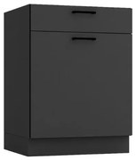 Szafka kuchenna stojąca ANIKA D60S/1 P/L grafitowa STOLKAR