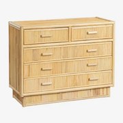 Komoda 100x40 Cm Z Rattanu Leiremy Natural - Sklum