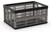 Szary plastikowy pojemnik 47,5x34,5x23,5 cm Folding Crate – KIS