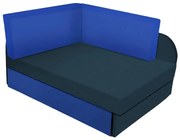 Czarno-granatowy młodzieżowy narożnik rozkładany K6-T24