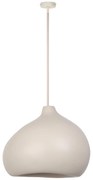 Lampa wisząca MAURO L 47cm, kolor beżowa – duża lampa do nowoczesnej jadalni