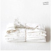 Białe prześcieradło z mieszanki lnu 180x260 cm – Linen Tales
