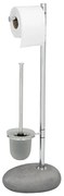 Stojak na papier toaletowy i szczotkę do WC, PEBBLE STONE - 2 w 1, WENKO