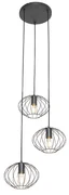 Industrialna lampa wisząca czarna 3-punktowa - MargaritaDesignerski Oswietlenie wewnetrzne