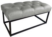 Ławka CHESTERFIELD LOFT MG17 pufa podnóżek metal