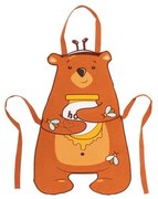 Fartuszek dziecięcy z bawełny z recyklingu Honey – Tiseco Home Studio