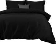 Komplet pościeli satyna bawełniana CZARNY 04000966 140x200 z jedną poszewką DARYMEX